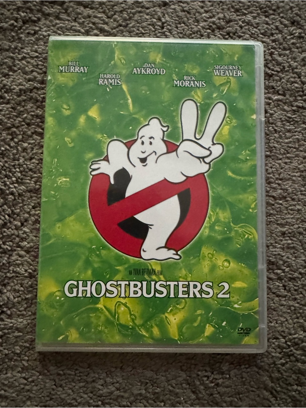 Ghostbusters 2 Green Party Poster - Iconic Logo Design